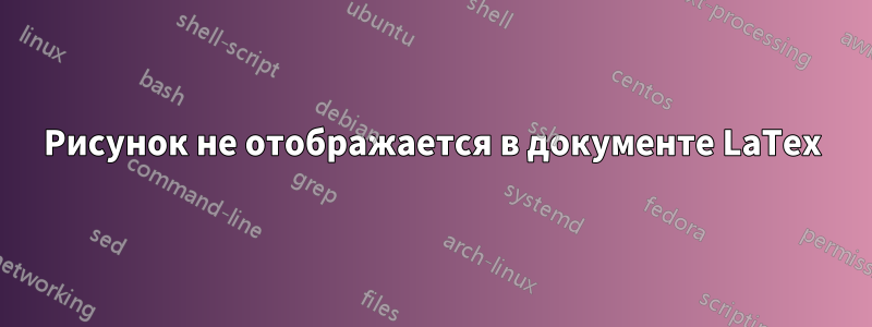 Рисунок не отображается в документе LaTex