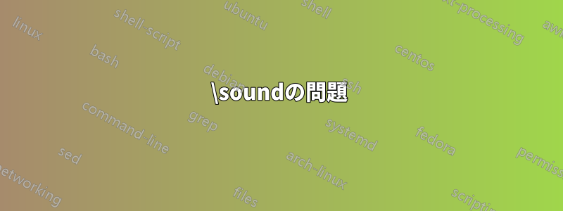 \soundの問題