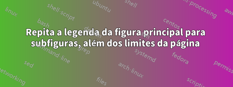 Repita a legenda da figura principal para subfiguras, além dos limites da página