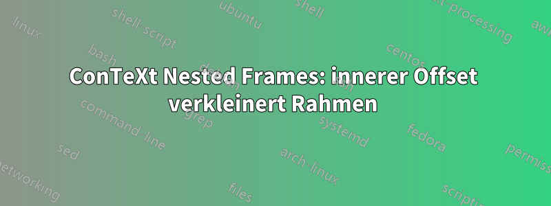 ConTeXt Nested Frames: innerer Offset verkleinert Rahmen