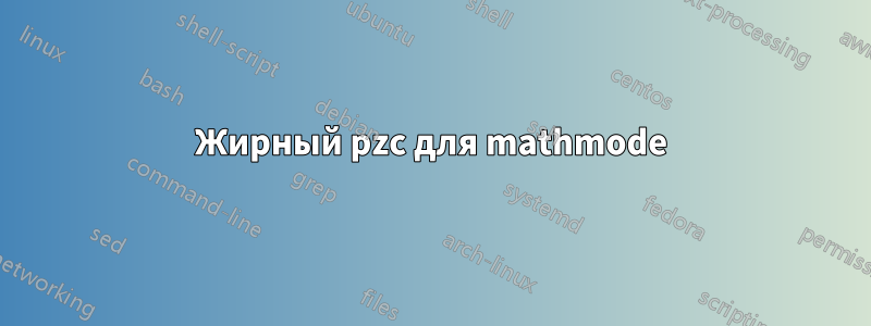 Жирный pzc для mathmode