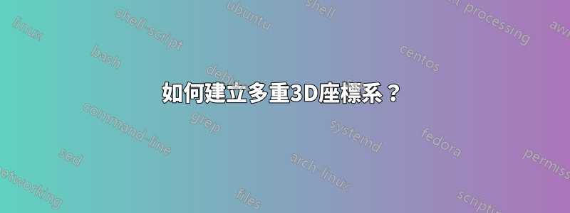 如何建立多重3D座標系？