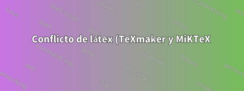 Conflicto de látex (TeXmaker y MiKTeX) y onedrive
