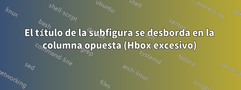 El título de la subfigura se desborda en la columna opuesta (Hbox excesivo)