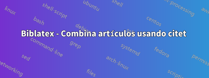 Biblatex - Combina artículos usando citet