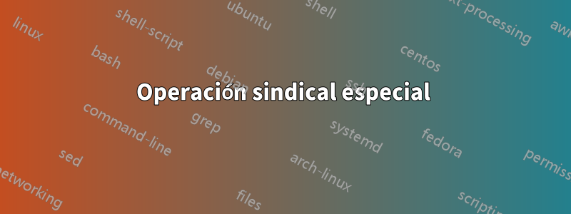 Operación sindical especial