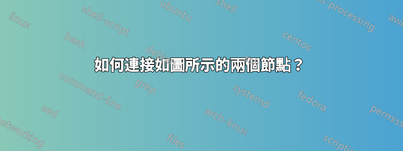 如何連接如圖所示的兩個節點？