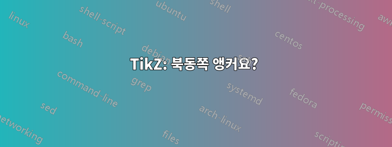 TikZ: 북동쪽 앵커요?