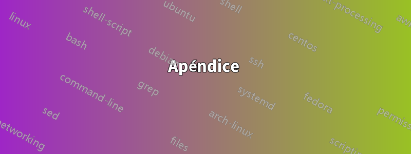 Apéndice