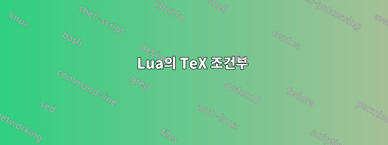 Lua의 TeX 조건부