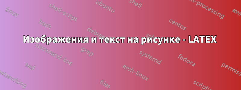 Изображения и текст на рисунке - LATEX