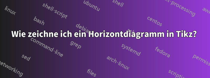 Wie zeichne ich ein Horizontdiagramm in Tikz?