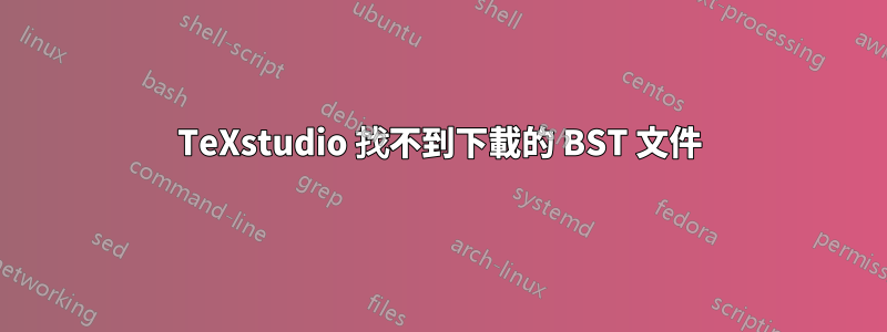 TeXstudio 找不到下載的 BST 文件