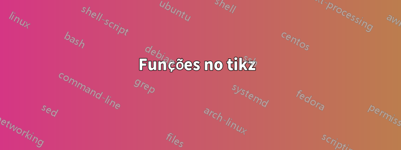 Funções no tikz 