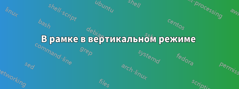 В рамке в вертикальном режиме