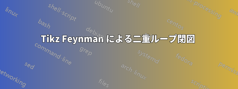 Tikz Feynman による二重ループ閉図