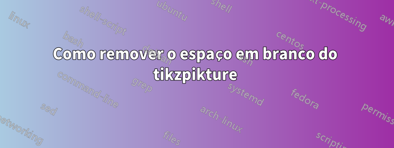Como remover o espaço em branco do tikzpikture