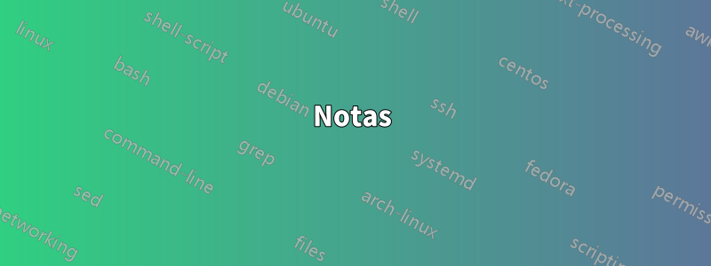 Notas