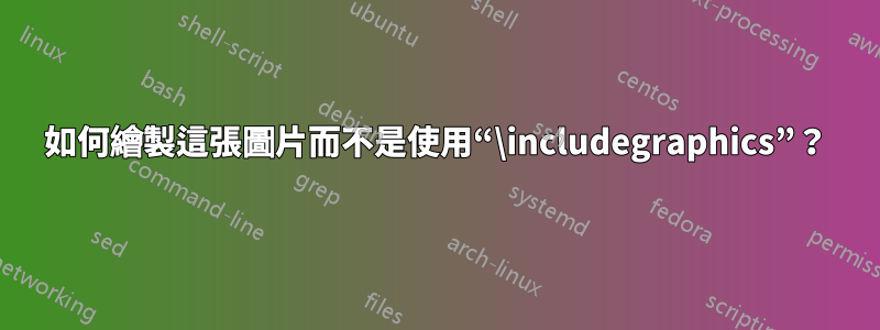 如何繪製這張圖片而不是使用“\includegraphics”？