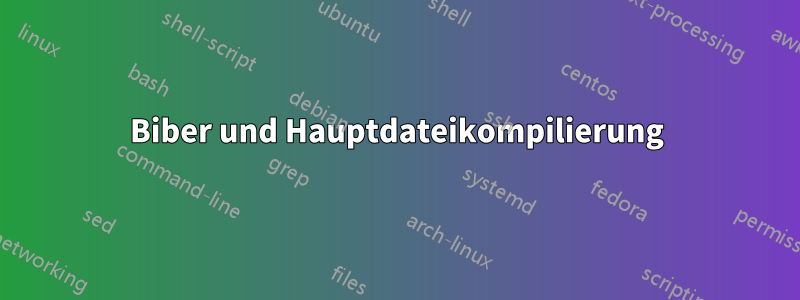 Biber und Hauptdateikompilierung