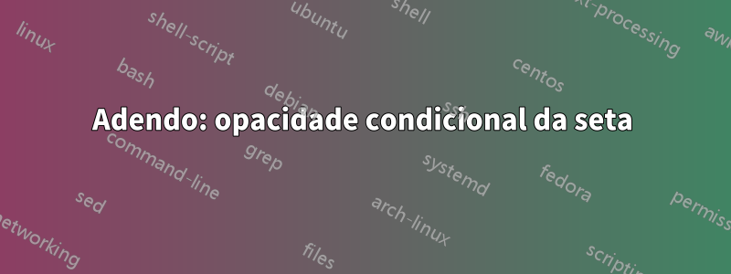 Adendo: opacidade condicional da seta