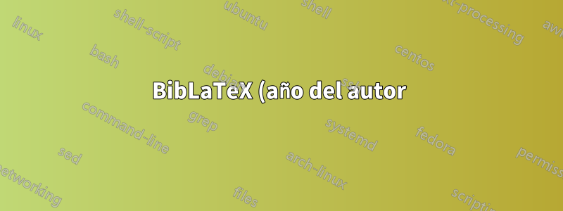BibLaTeX (año del autor) pone paréntesis vacíos cuando la fecha está vacía