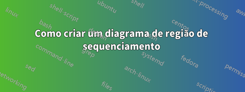 Como criar um diagrama de região de sequenciamento