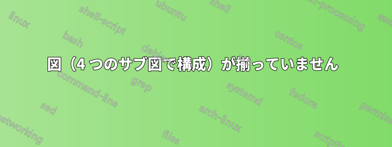 図（4 つのサブ図で構成）が揃っていません 