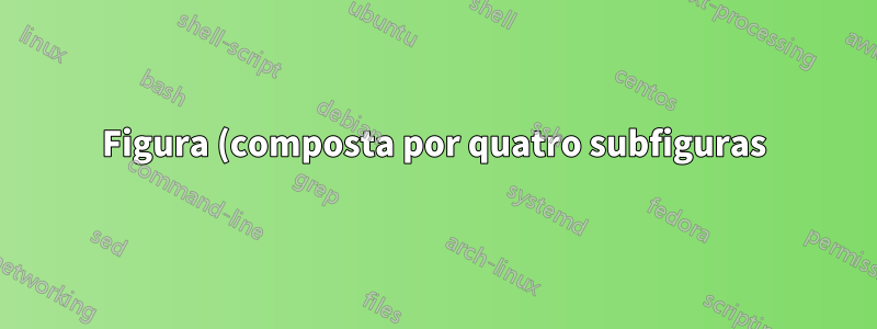 Figura (composta por quatro subfiguras) não está alinhada