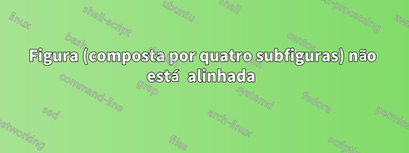 Figura (composta por quatro subfiguras) não está alinhada 