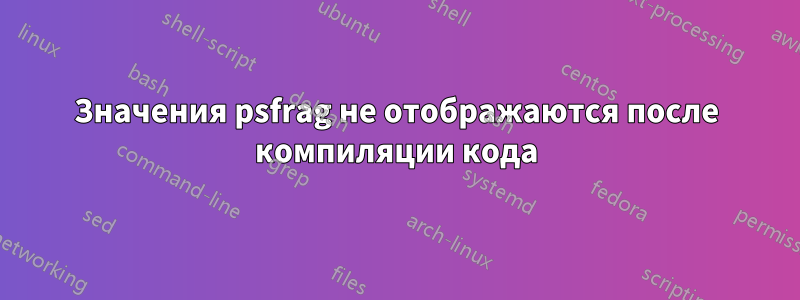 Значения psfrag не отображаются после компиляции кода