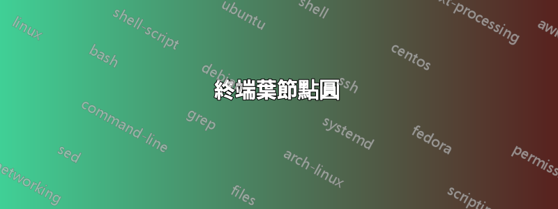 終端葉節點圓