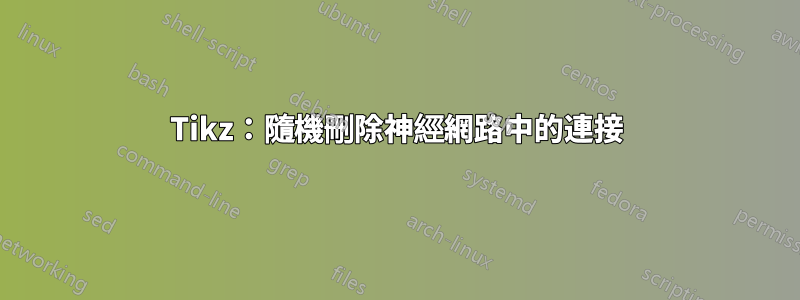 Tikz：隨機刪除神經網路中的連接