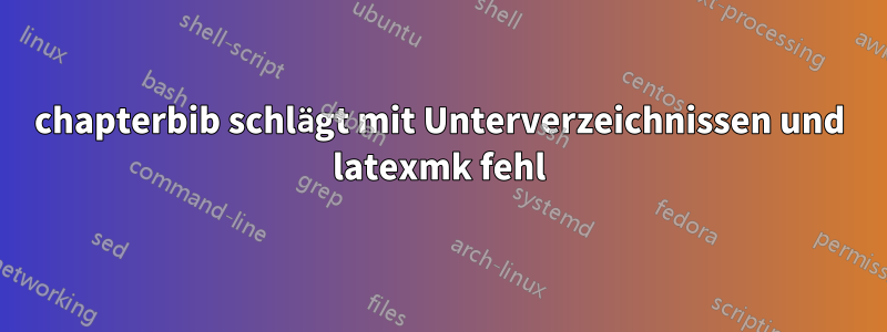 chapterbib schlägt mit Unterverzeichnissen und latexmk fehl