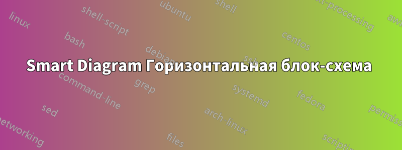 Smart Diagram Горизонтальная блок-схема