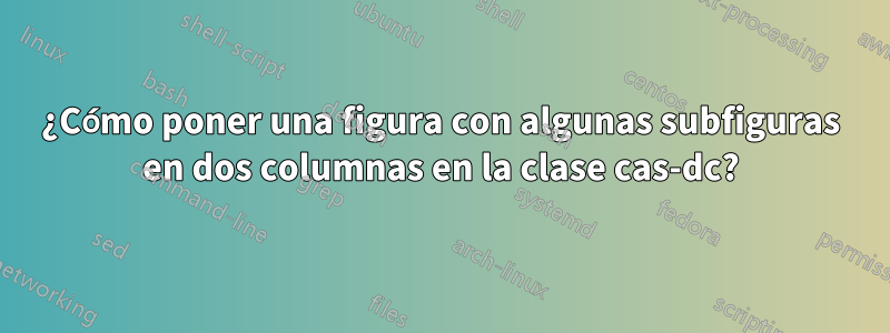 ¿Cómo poner una figura con algunas subfiguras en dos columnas en la clase cas-dc?