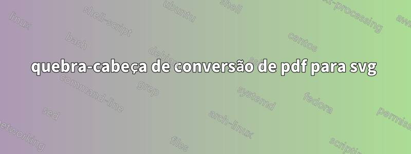 quebra-cabeça de conversão de pdf para svg