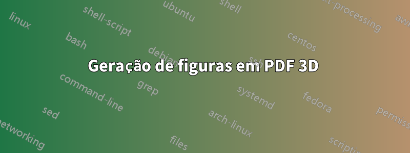 Geração de figuras em PDF 3D
