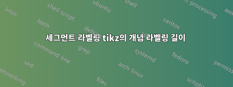 세그먼트 라벨링 tikz의 개념 라벨링 길이