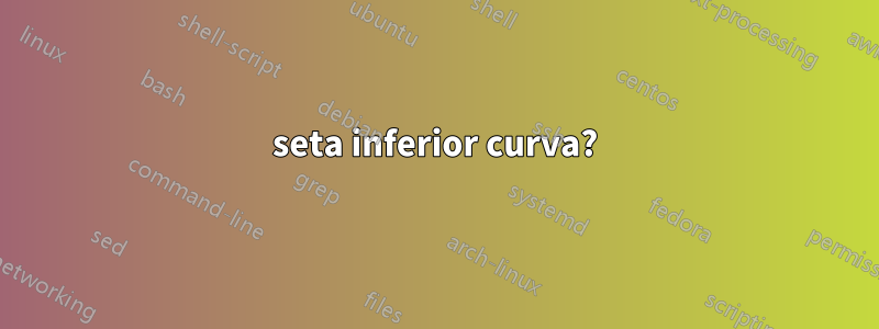 seta inferior curva?