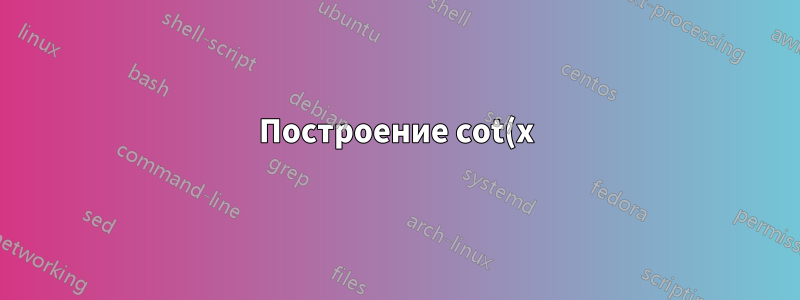 Построение cot(x) в латексе