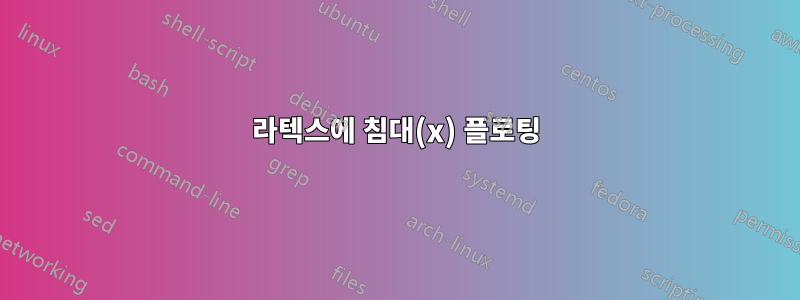 라텍스에 침대(x) 플로팅