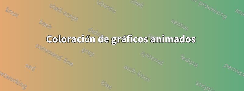 Coloración de gráficos animados