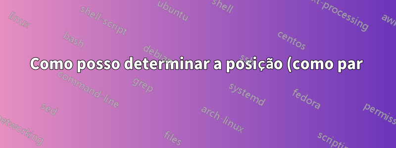 Como posso determinar a posição (como par) de um gráfico (canto inferior esquerdo e canto superior direito)?