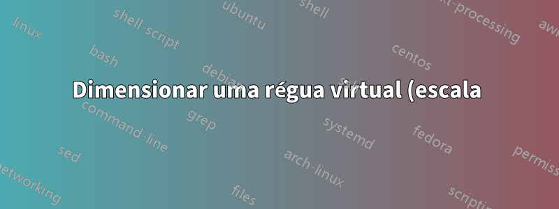 Dimensionar uma régua virtual (escala) para imagens de tamanhos iguais (para múltiplas imagens, fotografia de produto em 360°)