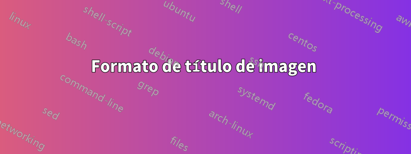 Formato de título de imagen