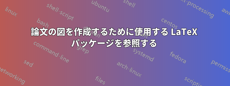 論文の図を作成するために使用する LaTeX パッケージを参照する