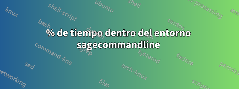 % de tiempo dentro del entorno sagecommandline