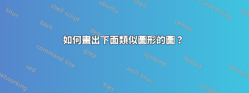 如何畫出下面類似圖形的圖？