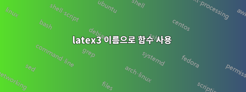 latex3 이름으로 함수 사용